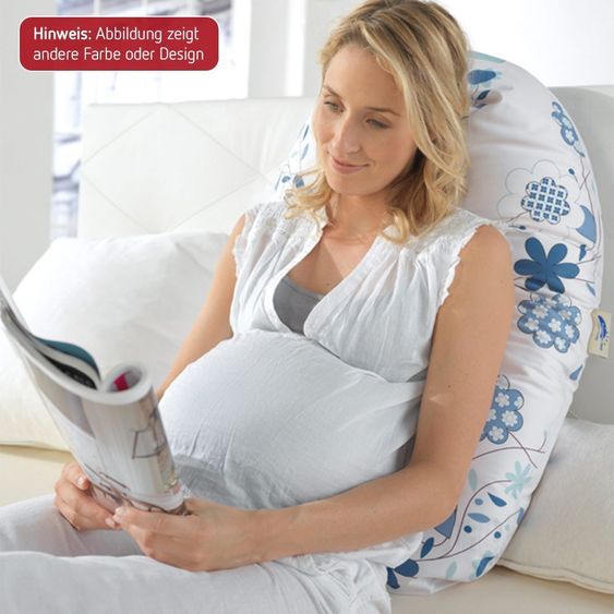 Theraline Nursing pillow The original 190 cm - dots blue