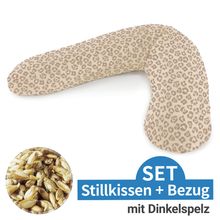 Cuscino per l'allattamento The Original con imbottitura in farro e fodera 190 cm - Leo