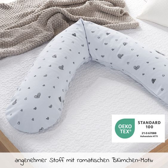 Theraline Stillkissen Das Original mit Dinkelspelz-Füllung inkl. Bezug 190 cm - Sweetheart