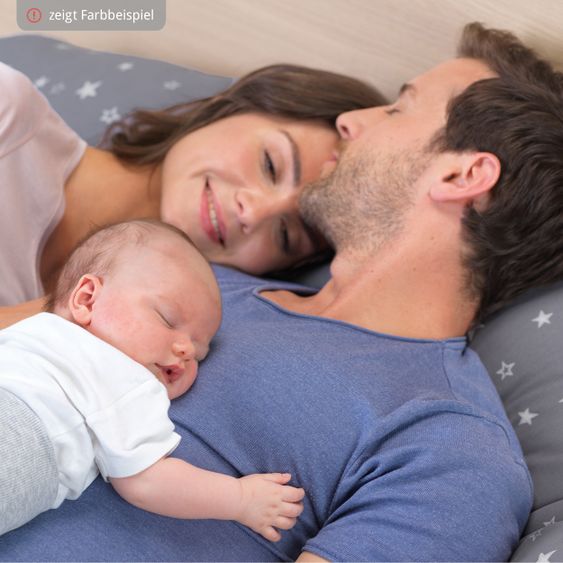 Theraline Nursing pillow The Original with spelt husk filling incl. cover 190 cm - Delicate flowers