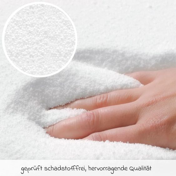 Theraline Stillkissen Das Original mit feiner Perlen-Füllung inkl. Bezug Feinstrick 190 cm - Creme