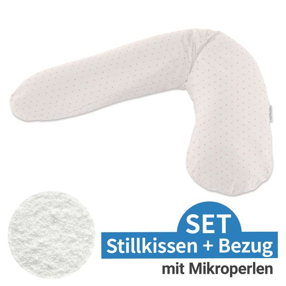 Theraline Stillkissen Das Original mit Mikroperlen-Füllung inkl. Bezug 190 cm - Kreuzchen