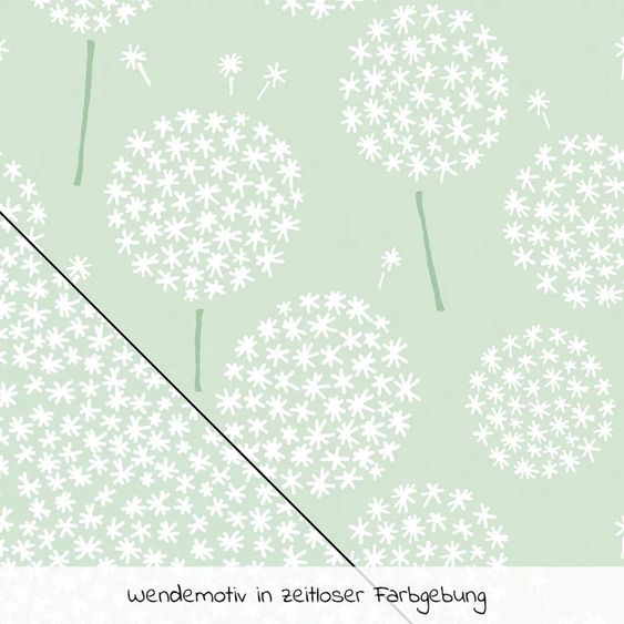 Theraline Stillkissen Das Original mit Mikroperlen-Füllung inkl. Bezug 190 cm - Pusteblume - Zartgrün