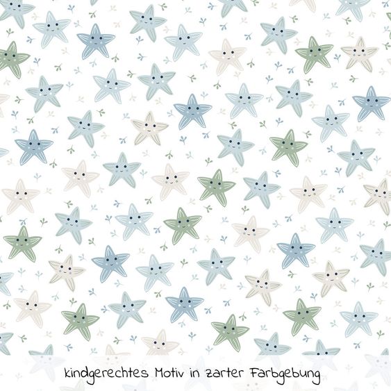 Theraline Nursing pillow The Original with micro bead filling incl. cover 190 cm - starfish