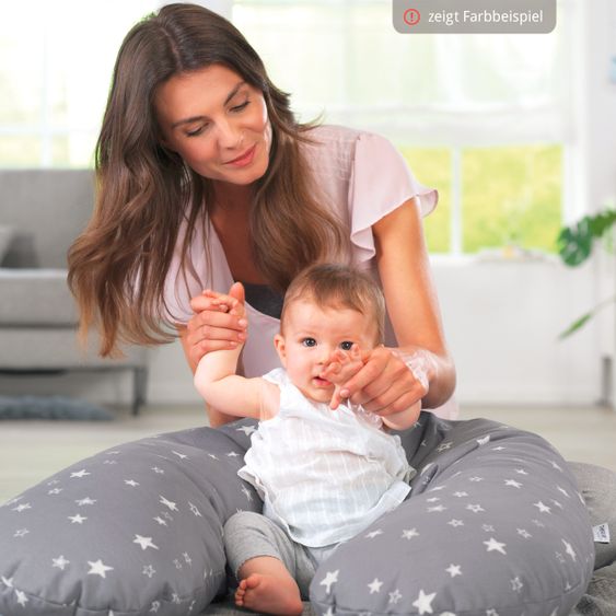Theraline Nursing pillow The Original with micro bead filling incl. cover 190 cm - starfish