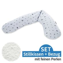 Cuscino per l'allattamento The Original con imbottitura in microperle e fodera inclusa 190 cm - Sweetheart