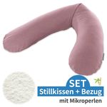 Stillkissen Das Original mit Mikroperlen-Füllung inkl. Bezug Bamboo 190 cm - Melange Rosenholz