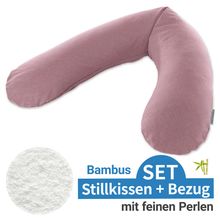 Stillkissen Das Original mit Mikroperlen-Füllung inkl. Bezug Bamboo 190 cm - Melange Rosenholz