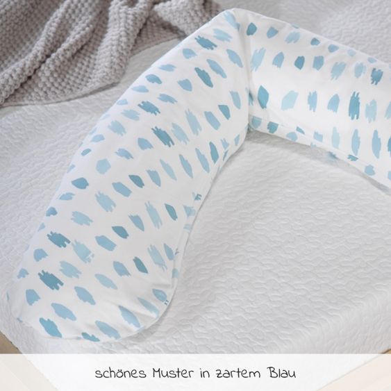 Theraline Nursing pillow The Original with polyester hollow fiber filling incl. cover 190 cm - watercolor