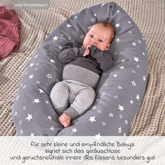 Theraline Stillkissen Das Original mit Polyesterhohlfaser-Füllung inkl. Bezug 190 cm - Kreuzchen