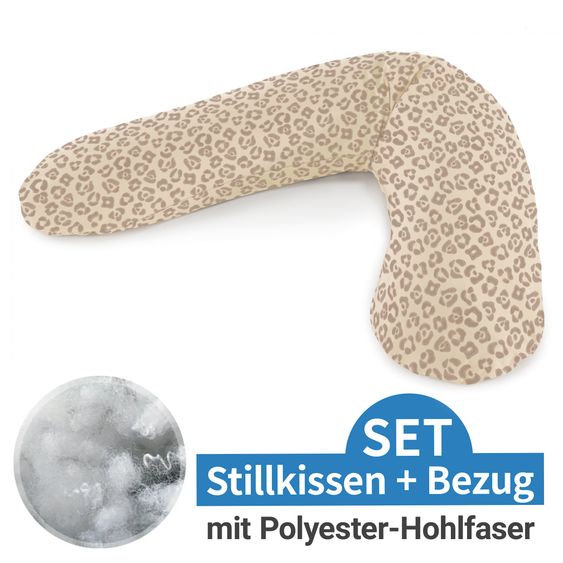 Theraline Stillkissen Das Original mit Polyesterhohlfaser-Füllung inkl. Bezug 190 cm - Leo