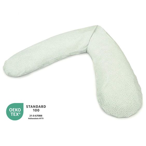 Theraline Nursing pillow The Original with polyester hollow fiber filling incl. cover 190 cm - dandelion - pale green