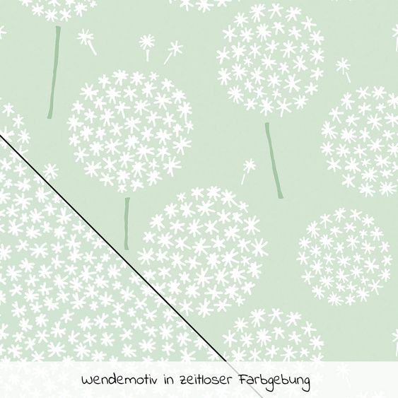 Theraline Stillkissen Das Original mit Polyesterhohlfaser-Füllung inkl. Bezug 190 cm - Pusteblume - Zartgrün