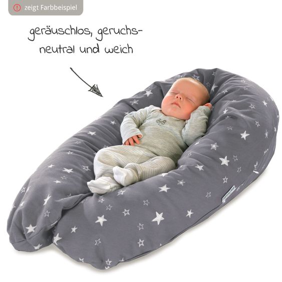 Theraline Stillkissen Das Original mit Polyesterhohlfaser-Füllung inkl. Bezug 190 cm - Seesternchen