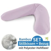 Stillkissen Das Original mit Polyesterhohlfaser-Füllung inkl. Bezug Bamboo 190 cm - Lavendel