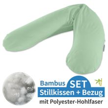 Stillkissen Das Original mit Polyesterhohlfaser-Füllung inkl. Bezug Bamboo 190 cm - Pastellgrün