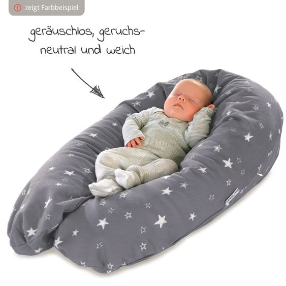 Theraline Stillkissen Das Original mit Polyesterhohlfaser-Füllung inkl. Bezug Feinstrick 190 cm - Puderrosa