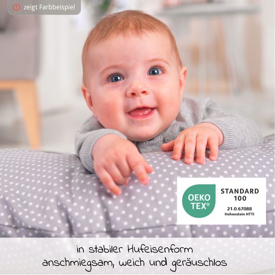 Theraline Stillkissen Das Wynnie mit Polyesterhohlfaser-Füllung inkl. Bezug Jersey - Grau