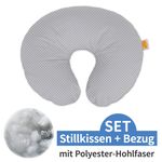 Stillkissen Das Wynnie mit Polyesterhohlfaser-Füllung inkl. Bezug - Punkte - Grau