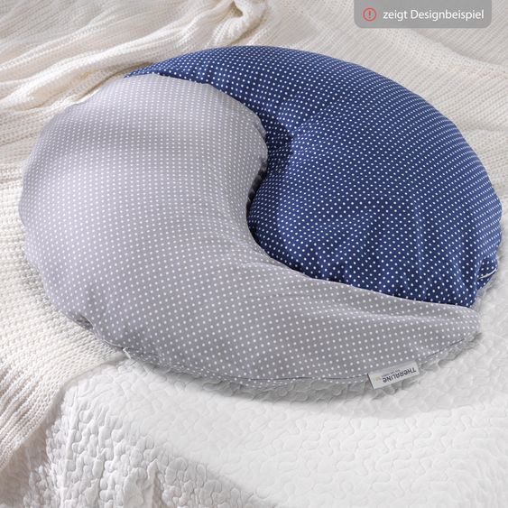 Theraline Cuscino per l'allattamento The Yinnie con imbottitura in perle fini e fodera in mussola 135 cm - Beige sabbia