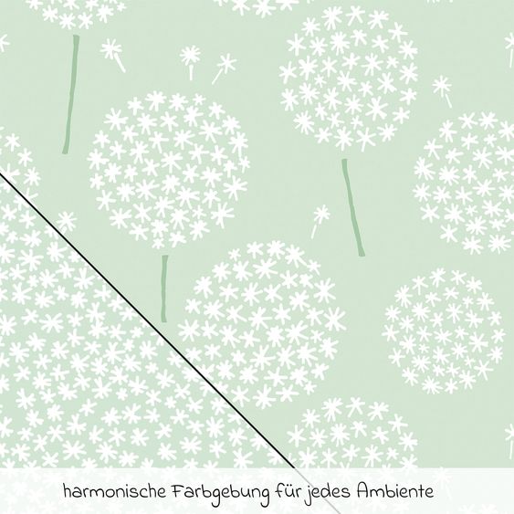 Theraline Stillkissen Das Yinnie mit Mikroperlen-Füllung inkl. Bezug 135 cm - Pusteblume - Zartgrün