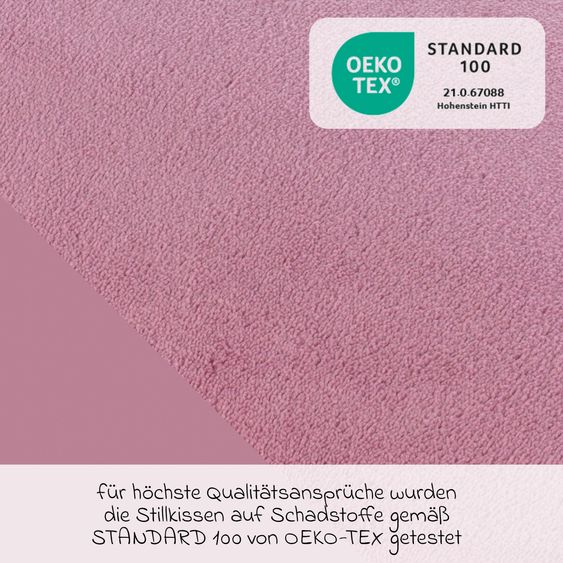 Theraline Stillkissen Der Plüschmond mit feiner Perlen-Füllung 140 cm - Malve