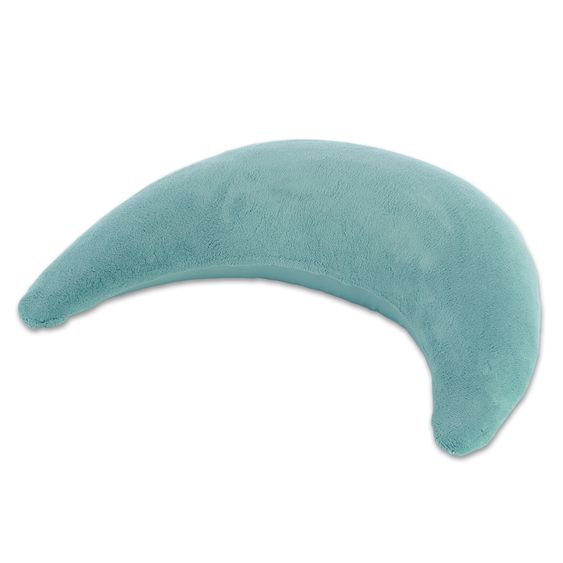 Theraline Nursing pillow The plush moon with microbead filling 140 cm - Ice blue