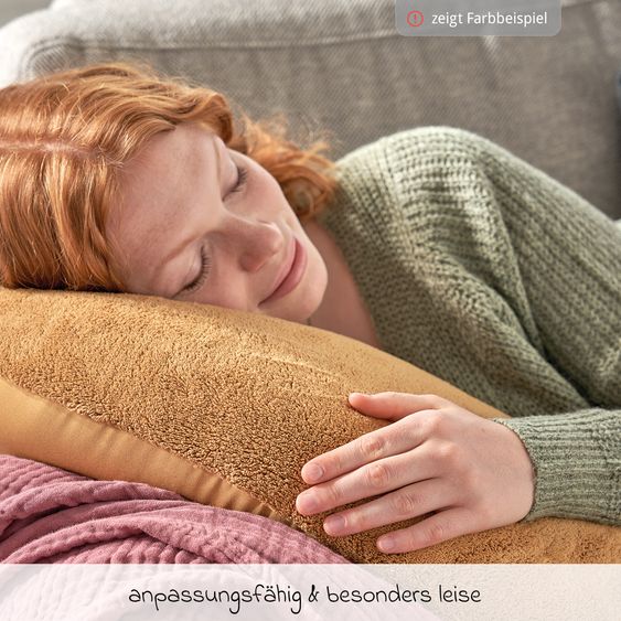 Theraline Stillkissen Der Plüschmond mit Mikroperlen-Füllung 140 cm - Pappel