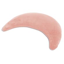 Nursing pillow The plush moon - with microbead filling 140 cm - powder pink