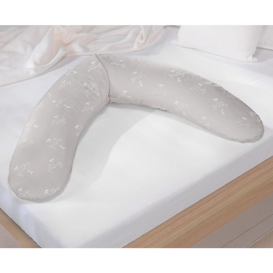 Theraline Stillkissen Dodo 170 cm - Pelikan - Grau
