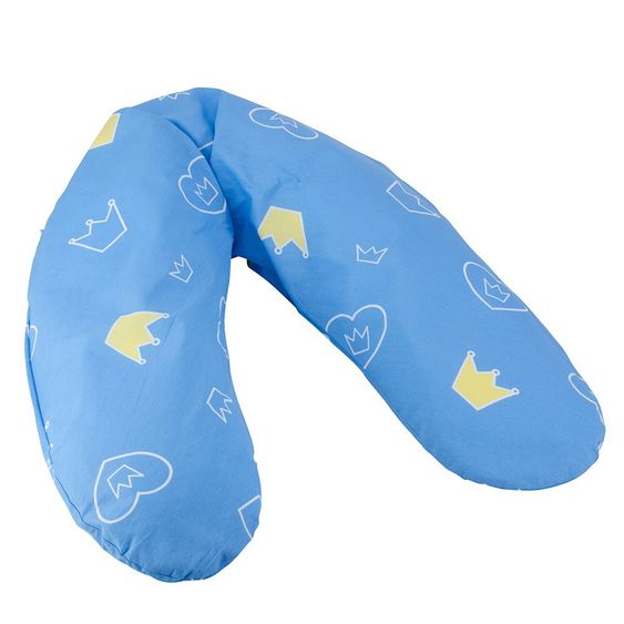 Theraline Stillkissen Dodo Pillow 170 cm - Krönchen Blau
