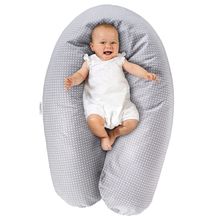 Stillkissen Dodo Premium by Theraline 180 cm - Polka Dots - Grau
