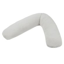 Cuscino allattamento Dodo Premium con imbottitura fine in perle incl. copertura - Mussola 180 cm - Grigio nebbia