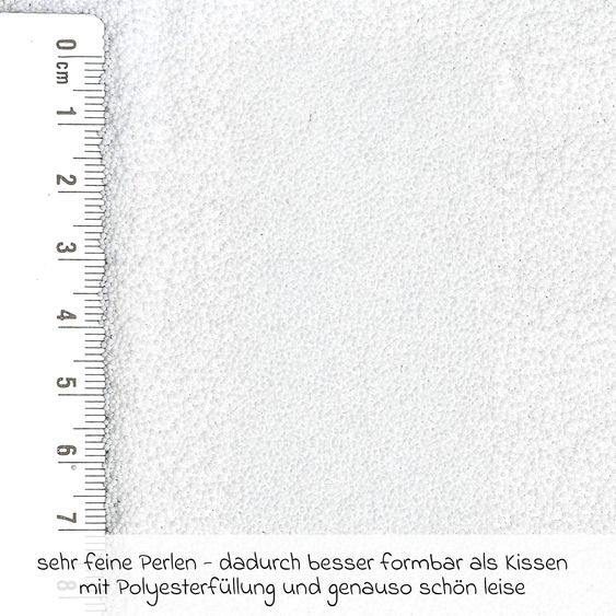 Theraline Nursing Pillow Dodo Premium with fine pearl filling incl. cover - muslin 180 cm - Mist Grey