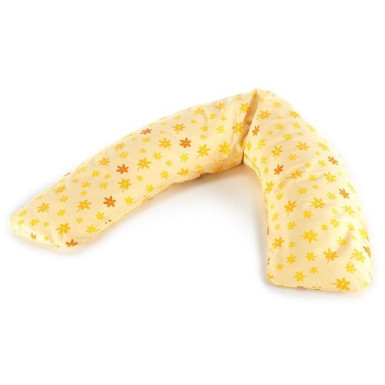 Theraline Stillkissen Komfort 180 cm - Blümchen Gelb