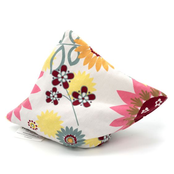 Theraline Wärmekissen mit Kirschkern-Füllung 19 x 19 cm - Sommerblüten