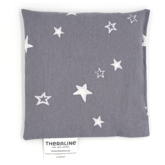 Theraline Cuscino termico con imbottitura di nocciolo di ciliegia 19 x 19 cm - Cielo stellato