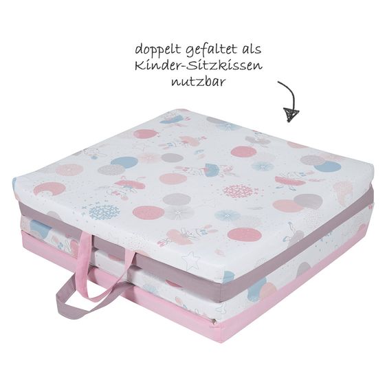 Tineo 3in1 Reisebett & Spielmatratze - Ballerina - Rosa