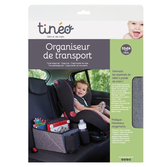 Tineo Autorücksitz-Organizer Travel - Grau