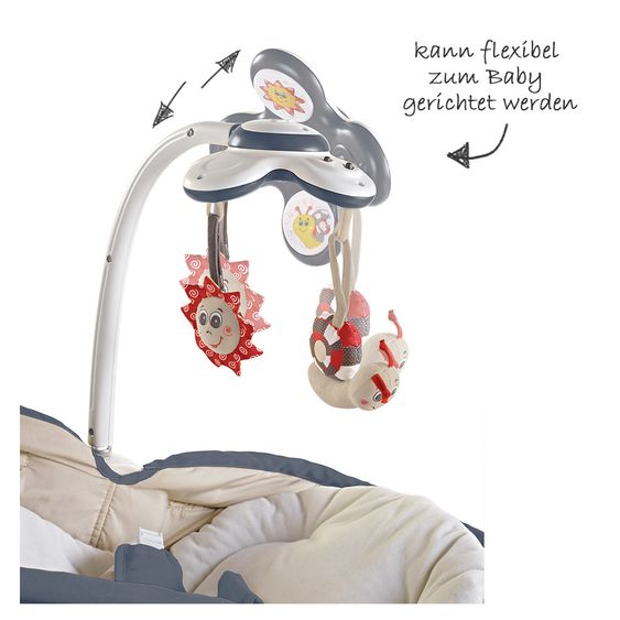 Tiny Love Schaukel-Wippe 3in1 Cozy Rocker Napper - Grau