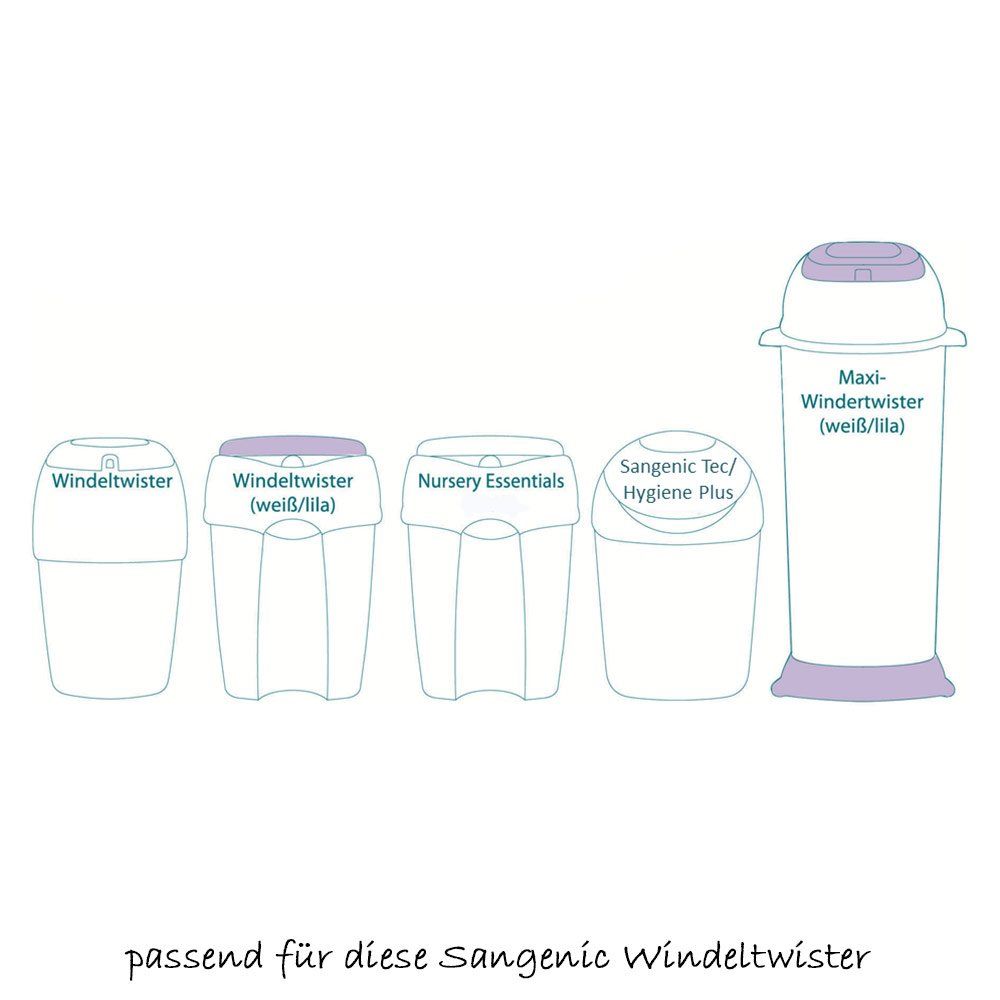 Tommee Tippee Nachfüllkassette für Windeltwister Sangenic Tec - 6er Pack