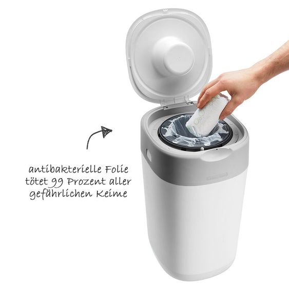 Tommee Tippee Sangenic Twist & Click Set - 12 confezioni di ricarica + secchio per pannolini in omaggio