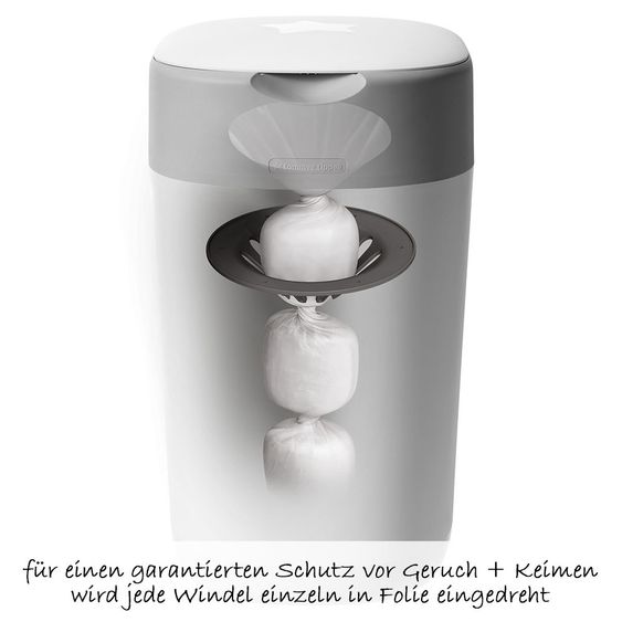 Tommee Tippee Sangenic Twist & Click Set - 12 confezioni di ricarica + secchio per pannolini in omaggio