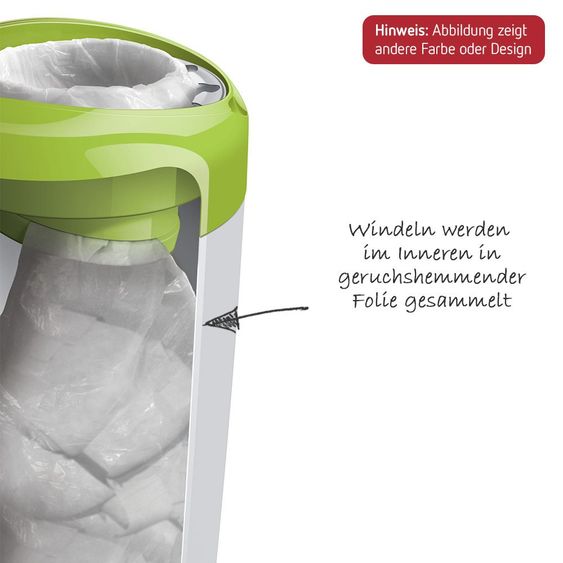 Tommee Tippee Windeleimer Simplee Sangenic - Aquablau Weiß