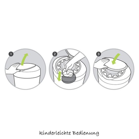 Tommee Tippee Windeleimer Simplee Sangenic - Aquablau Weiß