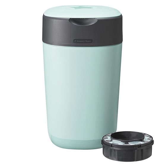 Tommee Tippee Windeleimer Twist and Click Sangenic inkl. 1 Nachfüllkassette - Greenfilm™ - Grün