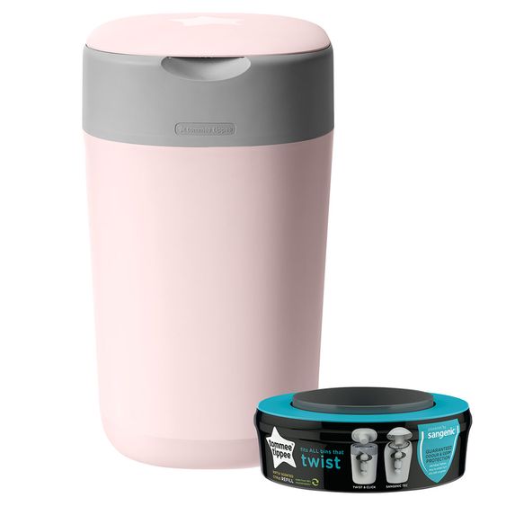 Tommee Tippee Windeleimer Twist & Click - Rosé