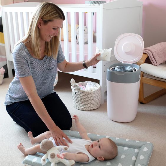 Tommee Tippee Windeleimer Twist & Click - Rosé