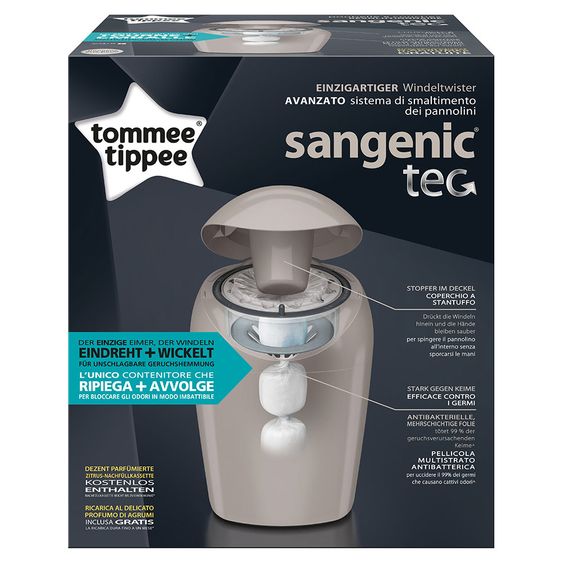 Tommee Tippee Windeltwister Sangenic Tec - Grau