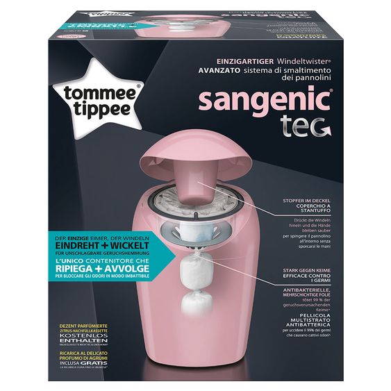 Tommee Tippee Windeltwister Sangenic Tec - Rose Pink